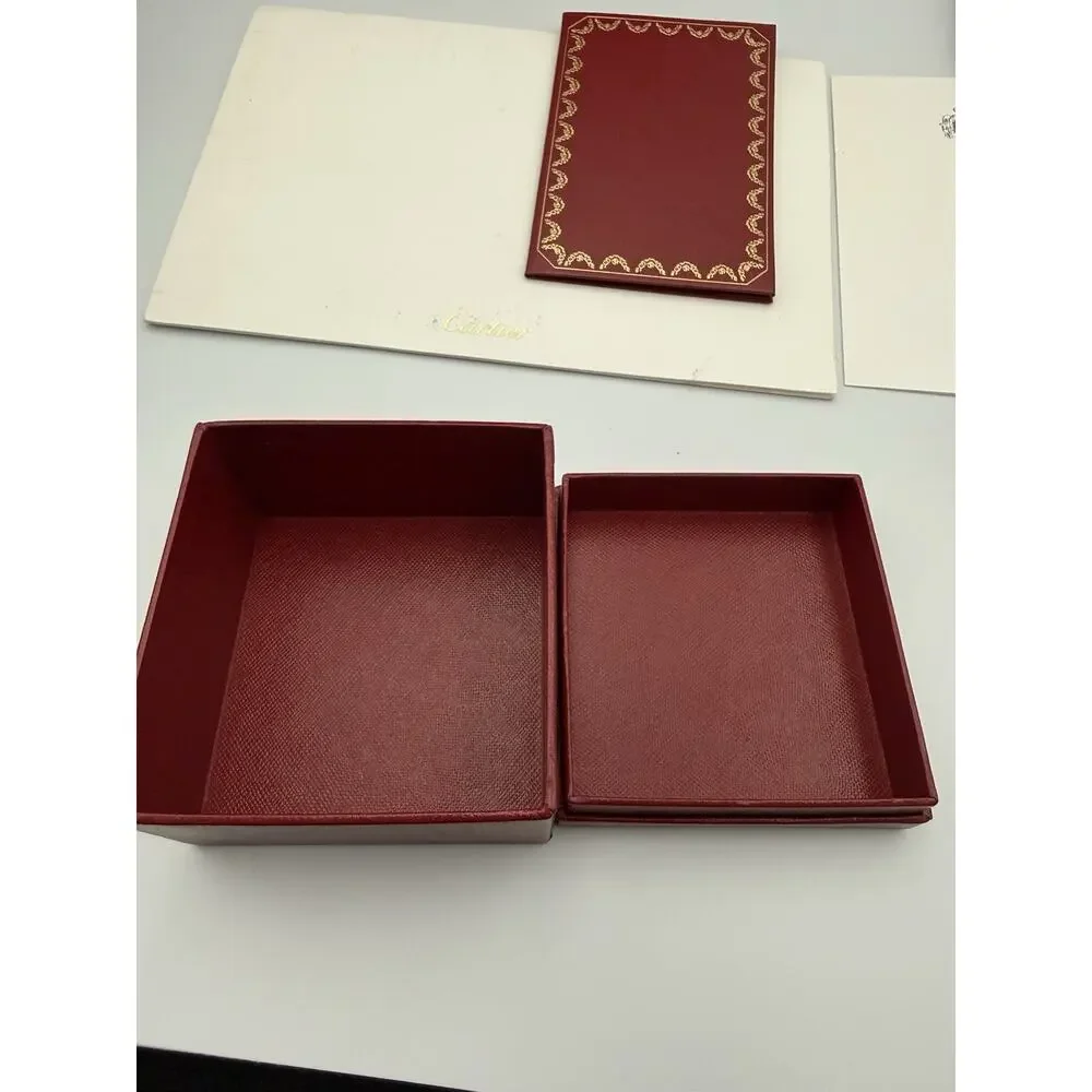 Authentic Cartier Jewelry Ring Box Set With Certificate Booklet & Papers 2016